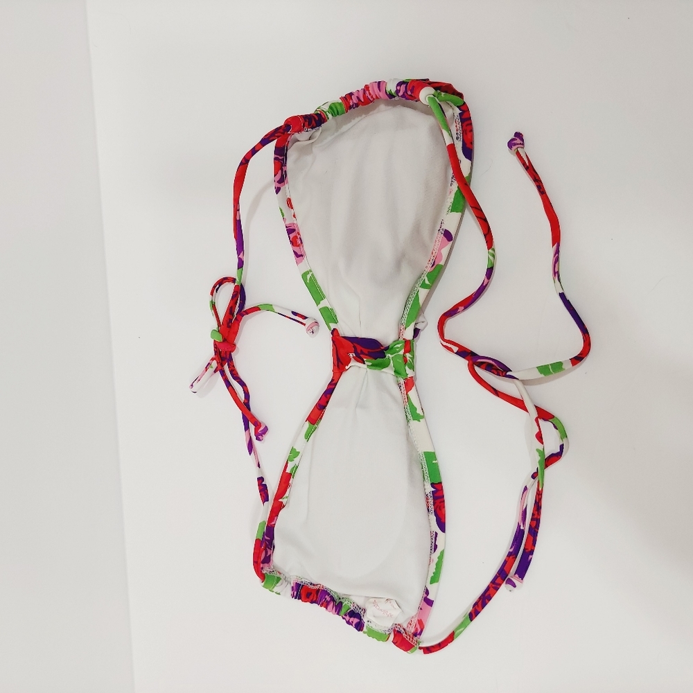 Junior Ruffled Floral Tie Bakini 2-pc Bathing Suit, Xhilaration Large - Picture 10 of 12